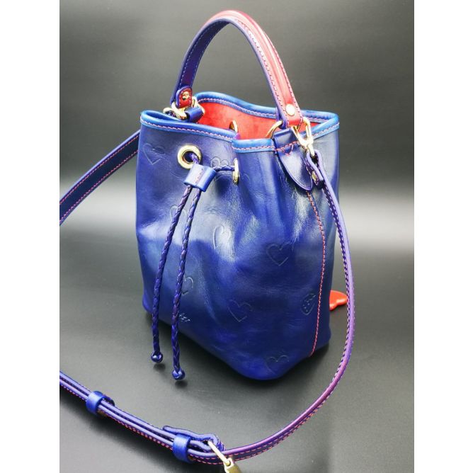 Bolso de piel Bleu Soul