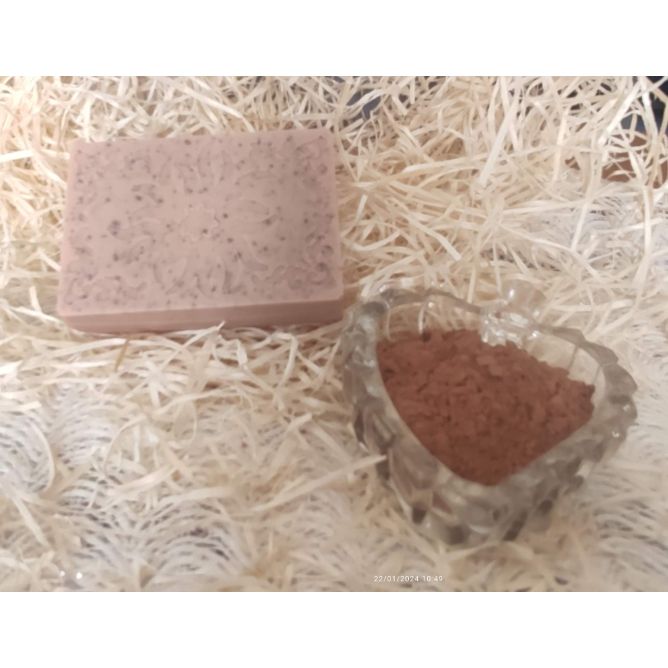 Jabón de Glicerina con Arcilla Roja