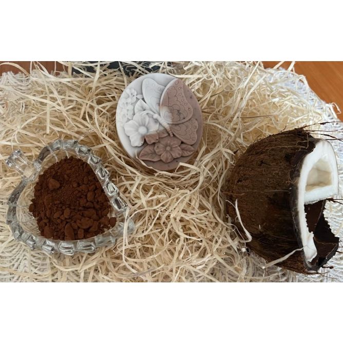 Jabón de Glicerina con Coco y Cacao