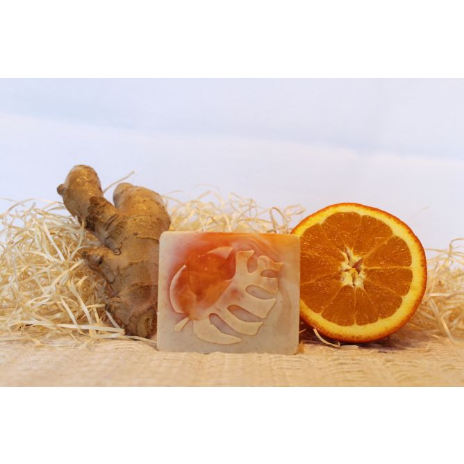Jabón de Glicerina con Jengibre y Naranja