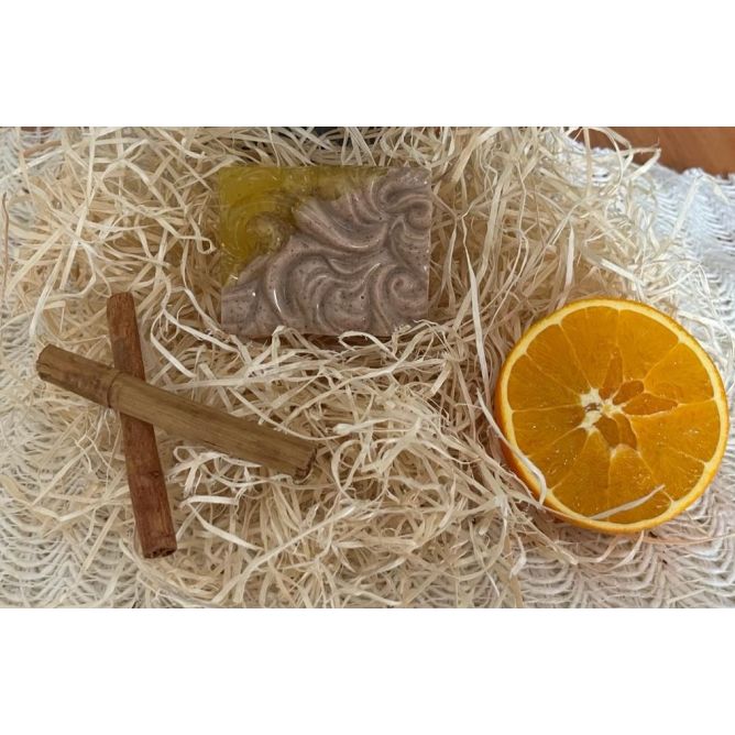 Jabón de Glicerina con Naranja y Canela