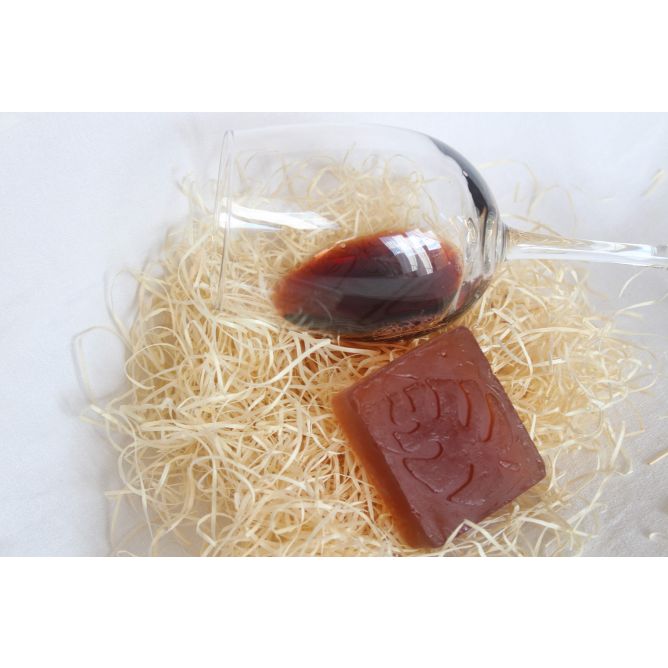 Jabón de Glicerina con Vino Tinto