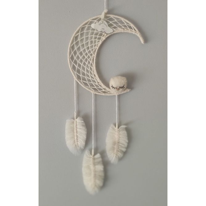 Atrapasueños Luna y buho