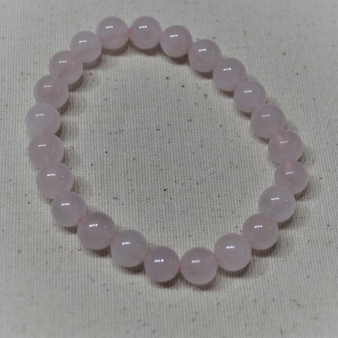 Pulsera de cuarzo rosa