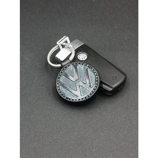 Llavero de piel personalizado W