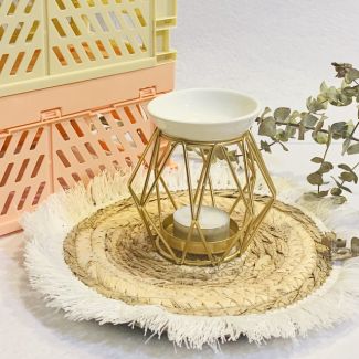 Quemador de melts con forma geometrica-Dorado