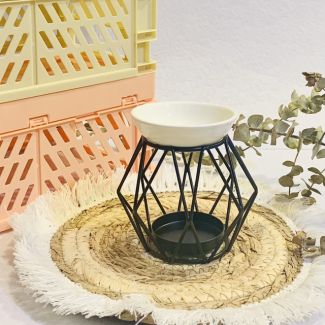 Quemador de melts con forma geometrica-Negro