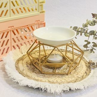 Quemador de melts con forma geometrica XL-Dorado