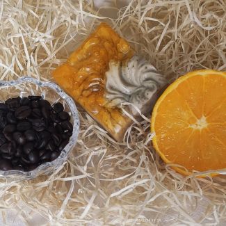 Jabón de Glicerina con Café y Naranja