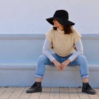 Chaleco de lana100% merino para mujer, moda sostenible,Chaleco top de mujer, ropa boho tribal, chaleco de mujer boho,