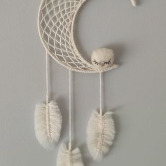 Atrapasueños Luna y buho