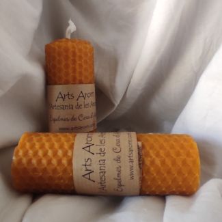 Velas de cera de abeja 100% naturales