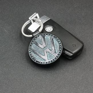 Llavero de piel personalizado W