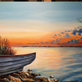 Puesta de sol en el Delta