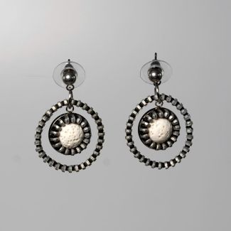 Pendientes aros de cremalleras
