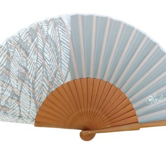 Delicado abanico de seda para bodas, hecho a mano para ceremonias nupciales, accesorio de verano de alta calidad