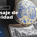 Postal de navidad - Pintura tradicional rusa