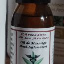 Aceite de masaje antiinflamatorio con árnica, hipérico, cannabis y siempreviva