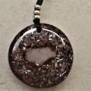 Orgonite pendant red wine