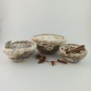 Cuencos portavelas de lana , Velas veganas de soja aromatizadas