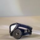 pulsera  blanca     original de ceramica reciclada