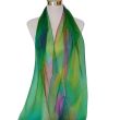 Bufanda de seda de gasa multicolor versátil: chal largo perfecto para mujeres 2
