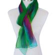 Bufanda de seda de gasa multicolor versátil: chal largo perfecto para mujeres 6