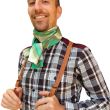 PAÑUELO DE SEDA PARA HOMBRES, pañuelo de seda pintado a mano en verde menta, corbata formal para hombre en verde oliva, regalo de cumpleaños para él, regalo para padre, 52 x 12" 3