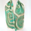 PAÑUELO DE SEDA PARA HOMBRES, pañuelo de seda pintado a mano en verde menta, corbata formal para hombre en verde oliva, regalo de cumpleaños para él, regalo para padre, 52 x 12" 6